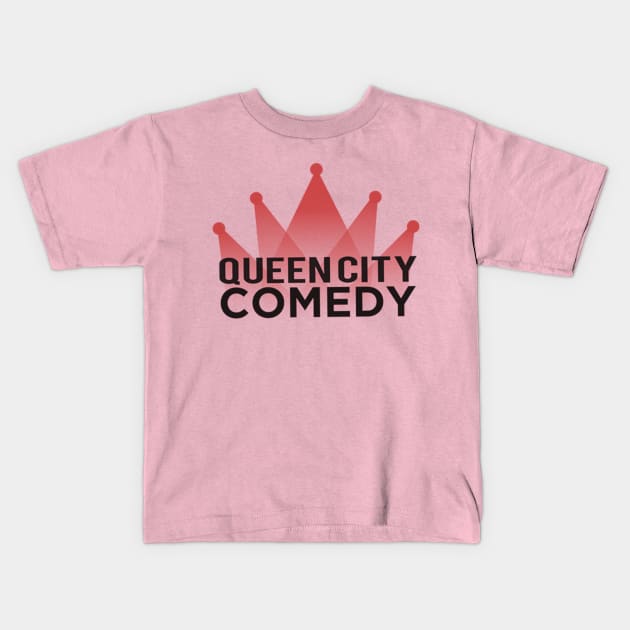 Queen City Comedy logo Kids T-Shirt by QueenCityComedy